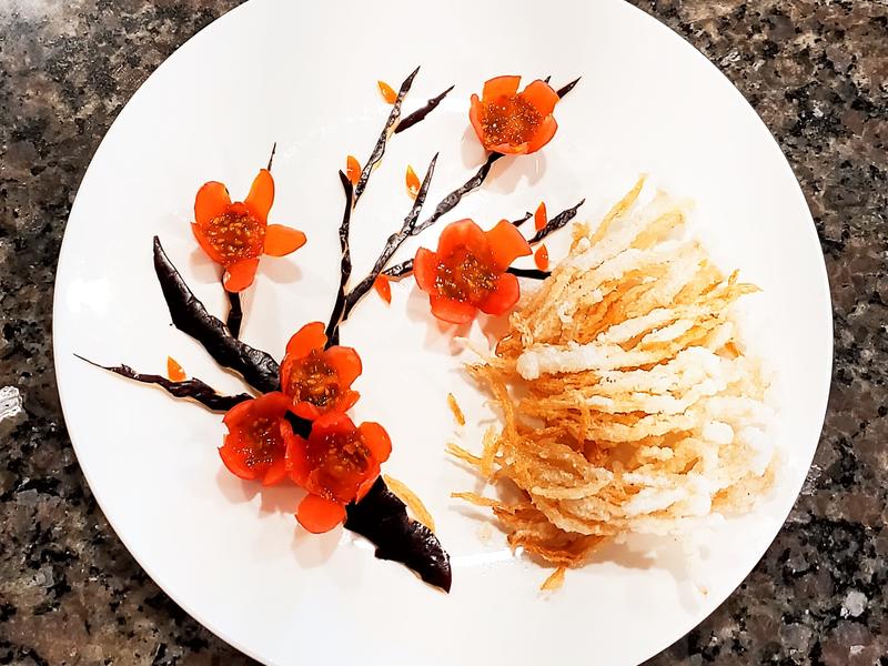 厨房里的创意摆盘