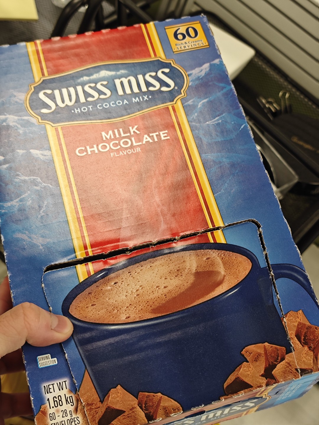 热牛奶加可可粉