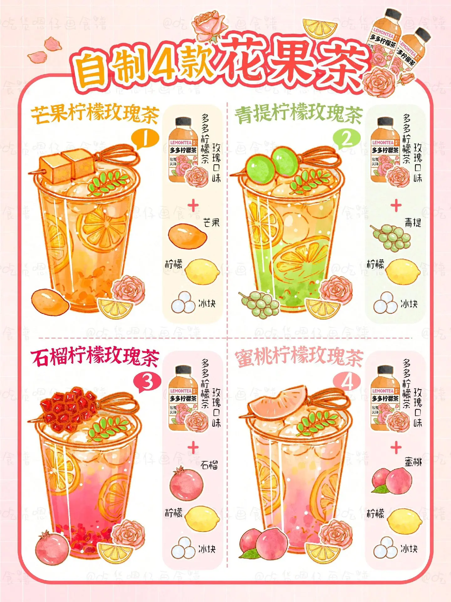 水果茶制作过程