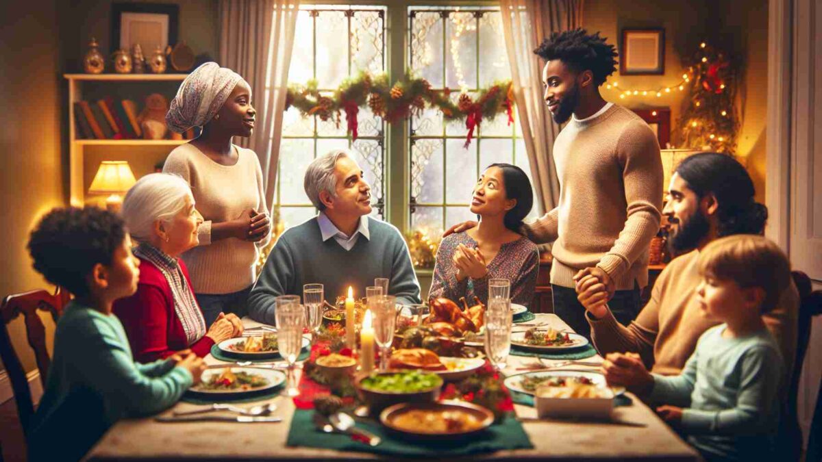 人们在室内聚会