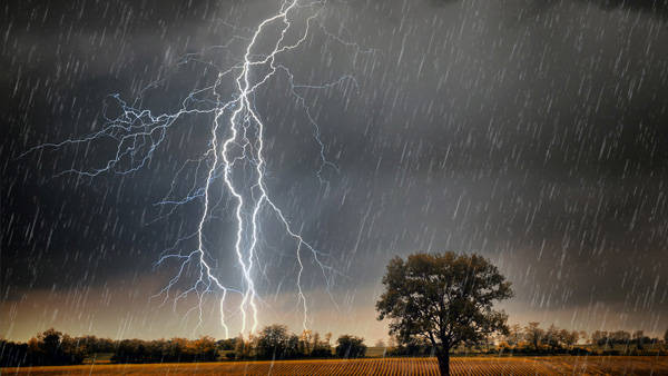 夏日雷雨天气