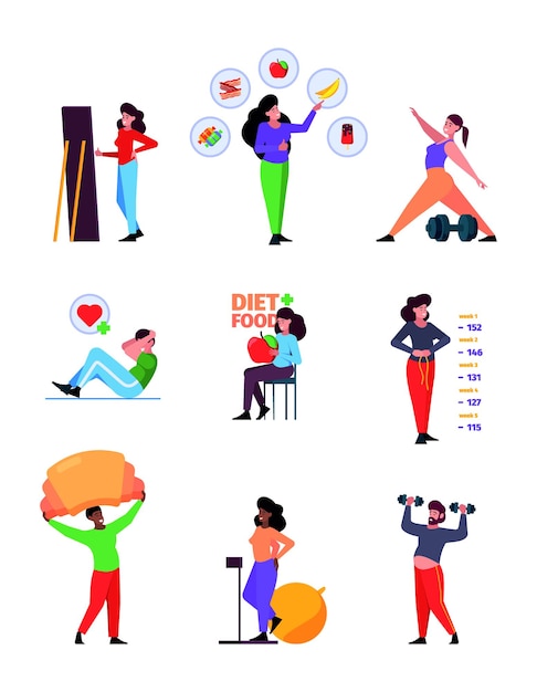 女性健康生活方式示意图