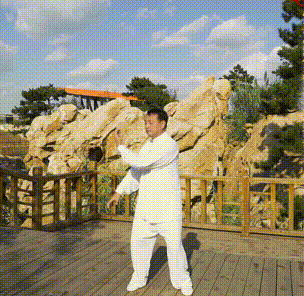 现代人练习五禽戏场景