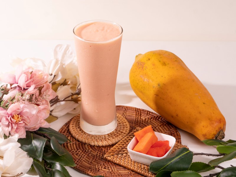 木瓜牛奶解渴效果对比图