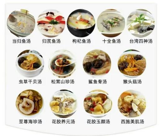 冬季坐月子时的热汤和补品